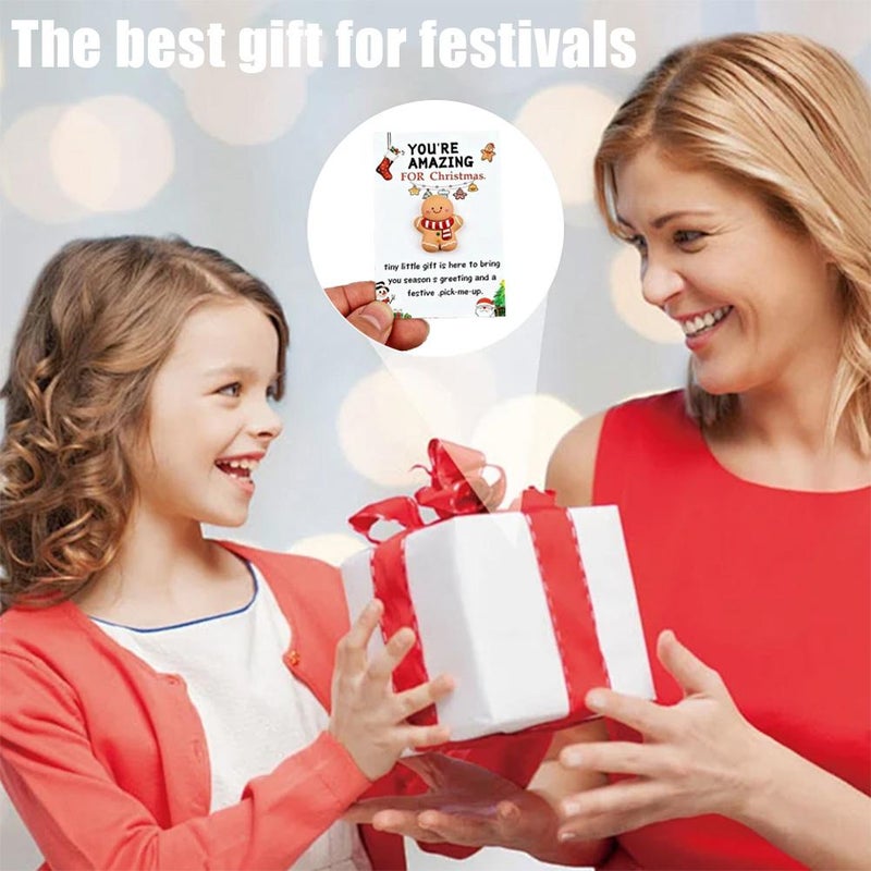 Christmas Pocket Hug, 10pcs Christmas Greeting Cards, Pocket Hugs, Xmas Note Cards for Coworker Employee Family Friends (F) - Image 2